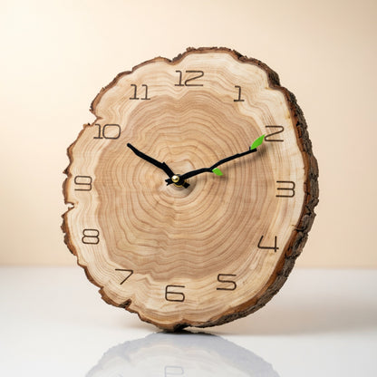 Vintage Wooden Wall Clock with Rustic Design